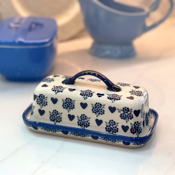 Stunning Handmade Butter Dish Imported from Poland - Picture 4 of 15